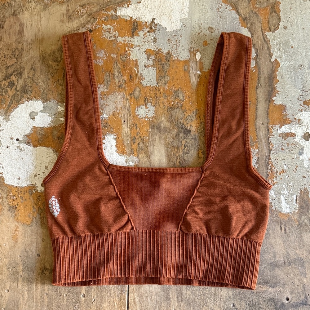 Free People Sports Bra, Rust